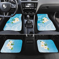 Personalized Guam Chamorro Car Mats Turtles and Guasali Flowers