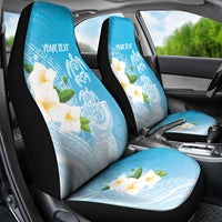 Personalized Guam Chamorro Car Seat Cover Turtles and Guasali Flowers
