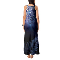 New Zealand Aotearoa Matariki Tank Maxi Dress Starry Silver Fern