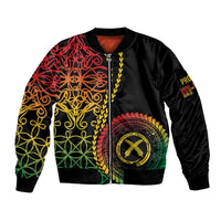 Proudly Ni-Van Sandroing Inspired Classic Style Bomber Jacket LT7 Unisex Colorful - Polynesian Pride