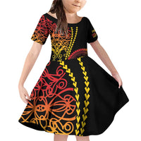 Proudly Ni-Van Sandroing Inspired Classic Style Family Matching Off Shoulder Short Dress and Hawaiian Shirt