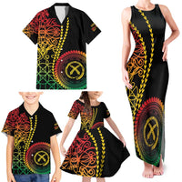 Proudly Ni-Van Sandroing Inspired Classic Style Family Matching Tank Maxi Dress and Hawaiian Shirt