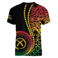 Proudly Ni-Van Sandroing Inspired Classic Style Women V-Neck T-Shirt LT7 - Polynesian Pride