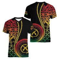 Proudly Ni-Van Sandroing Inspired Classic Style Women V-Neck T-Shirt LT7 - Polynesian Pride