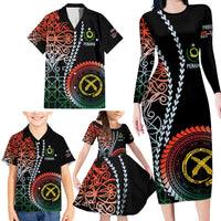 Proudly Ni-Van Sandroing Inspired Family Matching Long Sleeve Bodycon Dress and Hawaiian Shirt Penama Classic Style