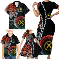 Proudly Ni-Van Sandroing Inspired Family Matching Short Sleeve Bodycon Dress and Hawaiian Shirt Penama Classic Style