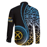 Proudly Ni-Van Sandroing Inspired Family Matching Long Sleeve Bodycon Dress and Hawaiian Shirt Sanma Classic Style