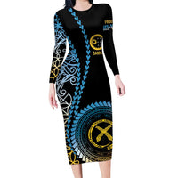 Proudly Ni-Van Sandroing Inspired Family Matching Long Sleeve Bodycon Dress and Hawaiian Shirt Sanma Classic Style
