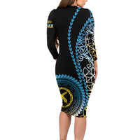Proudly Ni-Van Sandroing Inspired Family Matching Long Sleeve Bodycon Dress and Hawaiian Shirt Sanma Classic Style