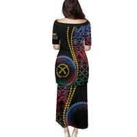 Proudly Ni-Van Sandroing Inspired Family Matching Puletasi and Hawaiian Shirt Shefa Classic Style