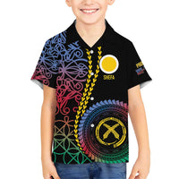 Proudly Ni-Van Sandroing Inspired Family Matching Short Sleeve Bodycon Dress and Hawaiian Shirt Shefa Classic Style