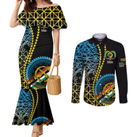Proudly Ni-Van Sandroing Inspired Couples Matching Mermaid Dress and Long Sleeve Button Shirt Torba Classic Style