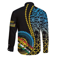 Proudly Ni-Van Sandroing Inspired Family Matching Off The Shoulder Long Sleeve Dress and Hawaiian Shirt Torba Classic Style