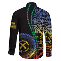 Proudly Ni-Van Sandroing Inspired Family Matching Long Sleeve Bodycon Dress and Hawaiian Shirt Tafea Classic Style