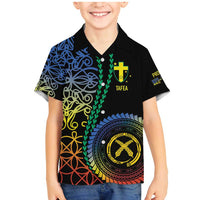 Proudly Ni-Van Sandroing Inspired Family Matching Mermaid Dress and Hawaiian Shirt Tafea Classic Style