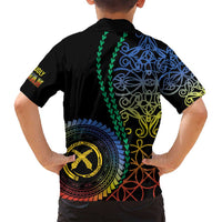 Proudly Ni-Van Sandroing Inspired Family Matching Puletasi and Hawaiian Shirt Tafea Classic Style