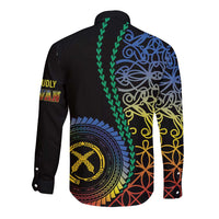 Proudly Ni-Van Sandroing Inspired Long Sleeve Button Shirt Tafea Classic Style