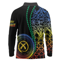 Proudly Ni-Van Sandroing Inspired Long Sleeve Polo Shirt Tafea Classic Style