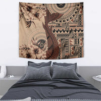Bula Fiji Tapestry Shark Tail Beige Masi Tapa