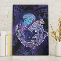 Polynesian Aumakua Canvas Wall Art Jellyfish with Shark - Polynesian Pride