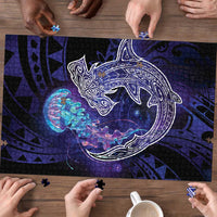 Polynesian Aumakua Puzzle Jellyfish with Shark - Polynesian Pride