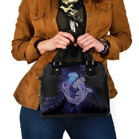 Polynesian Aumakua Shoulder Handbag Jellyfish with Shark - Polynesian Pride