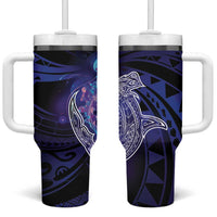 Polynesian Aumakua Tumbler With Handle Jellyfish with Shark - Polynesian Pride