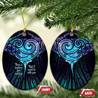 Aotearoa Maori Te Whai Rahi Ceramic Ornament Tala - Nowhere You Could Go That I Won't Be With You - Polynesian Pride