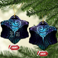 Aotearoa Maori Te Whai Rahi Ceramic Ornament Tala - Nowhere You Could Go That I Won't Be With You - Polynesian Pride