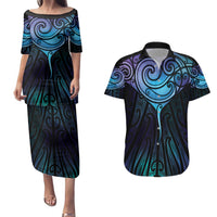 Aotearoa Maori Te Whai Rahi Couples Matching Puletasi and Hawaiian Shirt Tala - Nowhere You Could Go That I Won't Be With You - Polynesian Pride