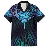 Aotearoa Maori Te Whai Rahi Family Matching Short Sleeve Bodycon Dress and Hawaiian Shirt Tala - Nowhere You Could Go That I Won't Be With You - Polynesian Pride