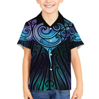 Aotearoa Maori Te Whai Rahi Kid Hawaiian Shirt Tala - Nowhere You Could Go That I Won't Be With You - Polynesian Pride