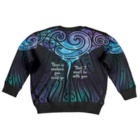 Aotearoa Maori Te Whai Rahi Kid Ugly Christmas Sweater Tala - Nowhere You Could Go That I Won't Be With You - Polynesian Pride