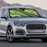 Polynesian Puakeniken Pikake Twisted Lei Auto Sun Shade Emerald - Polynesian Pride