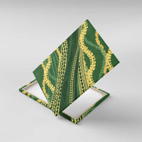 Polynesian Puakeniken Pikake Twisted Lei Canvas Wall Art Emerald - Polynesian Pride