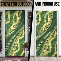 Polynesian Puakeniken Pikake Twisted Lei Door Cover Emerald - Polynesian Pride