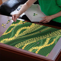 Polynesian Puakeniken Pikake Twisted Lei Puzzle Emerald - Polynesian Pride