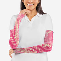 Polynesian Puakeniken Pikake Twisted Lei Arm Sleeves Rose Pink - Polynesian Pride