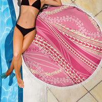 Polynesian Puakeniken Pikake Twisted Lei Beach Blanket Rose Pink - Polynesian Pride
