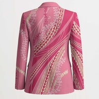 Polynesian Puakeniken Pikake Twisted Lei Blazer Rose Pink - Polynesian Pride