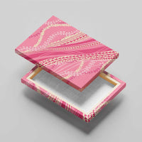 Polynesian Puakeniken Pikake Twisted Lei Canvas Wall Art Rose Pink - Polynesian Pride