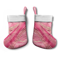 Polynesian Puakeniken Pikake Twisted Lei Christmas Stocking Rose Pink - Polynesian Pride