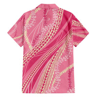 Polynesian Puakeniken Pikake Twisted Lei Hawaiian Shirt Rose Pink - Polynesian Pride
