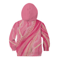 Polynesian Puakeniken Pikake Twisted Lei Kid Hoodie Rose Pink - Polynesian Pride