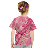 Polynesian Puakeniken Pikake Twisted Lei Kid T Shirt Rose Pink - Polynesian Pride