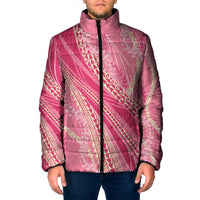 Polynesian Puakeniken Pikake Twisted Lei Padded Jacket Rose Pink - Polynesian Pride