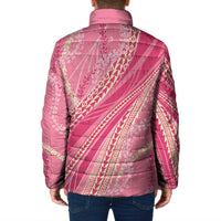 Polynesian Puakeniken Pikake Twisted Lei Padded Jacket Rose Pink - Polynesian Pride