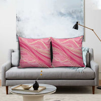 Polynesian Puakeniken Pikake Twisted Lei Pillow Cover Rose Pink - Polynesian Pride