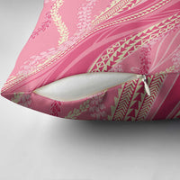 Polynesian Puakeniken Pikake Twisted Lei Pillow Cover Rose Pink - Polynesian Pride