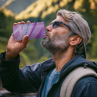 Polynesian Puakeniken Pikake Twisted Lei 4 in 1 Can Cooler Tumbler Amethys - Polynesian Pride